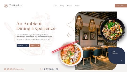 Website nhà hàng thu hút khách hàng ghé thăm